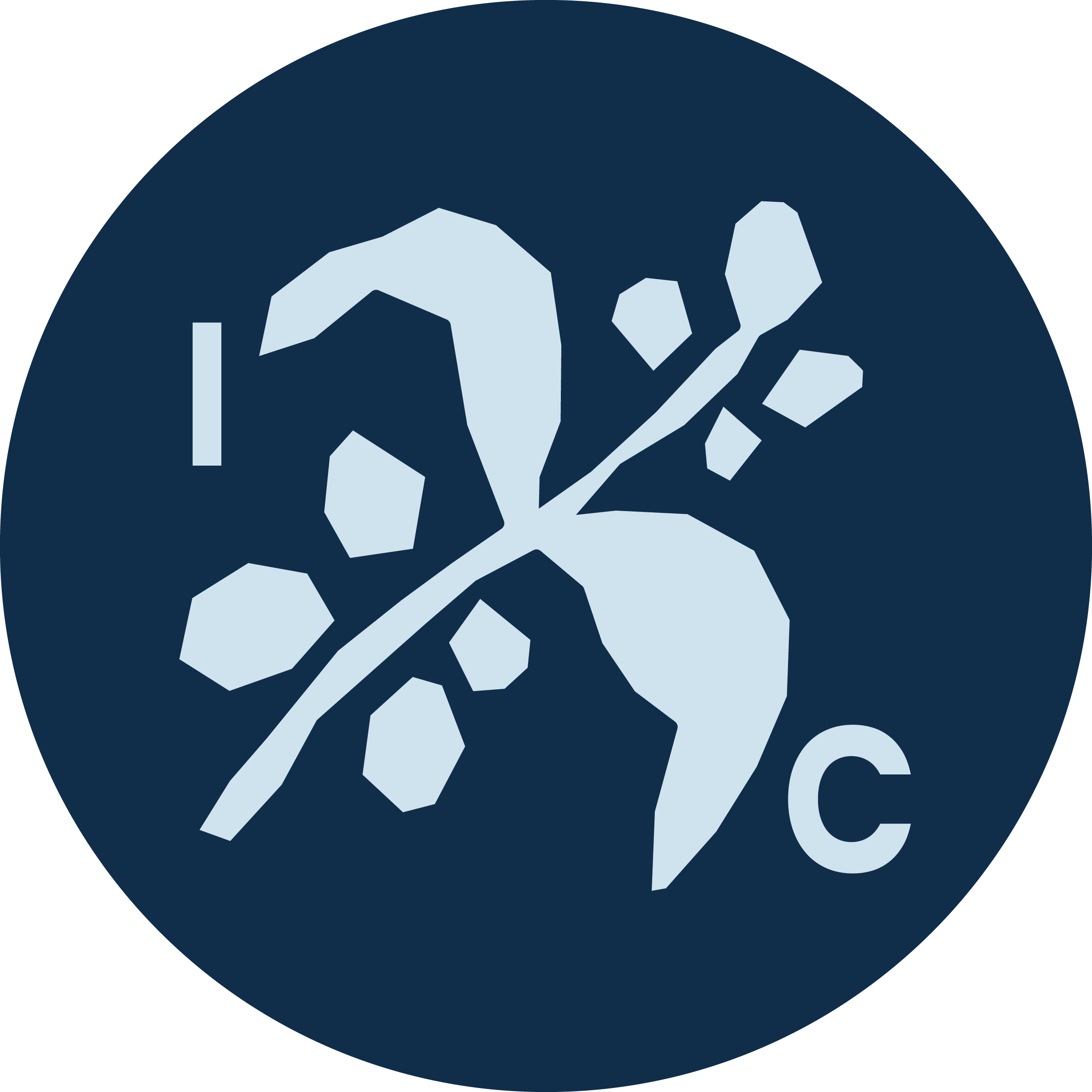 Intent Coffee monogram — a coffee branch in cut-paper style